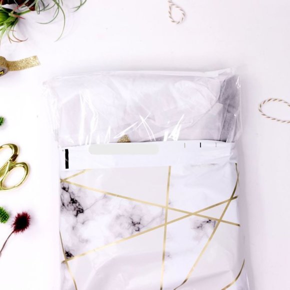 10x13 Poly Mailers - 50 count Marble Designer - Picture 2 of 2